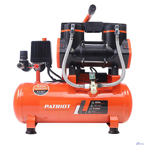 Компрессор Patriot поршневой безмасляный KDS 190 F10 [526302410] { 190 л/мин, 0,95 кВт, 8 бар, 10 л,  2800 об/мин, быстросъем 1/4 }