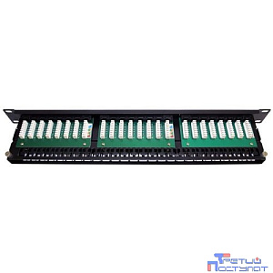 5bites PPU55-06 Патч-панель UTP / 5E / 48P / KRONE / 110 / DUAL IDC / 1U / 19"
