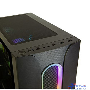 Корпус ATX Eurocase A10 без БП ARGB black