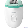 Эпилятор Philips BRE224/00 скор.:2 насад.:1 белый/мятный