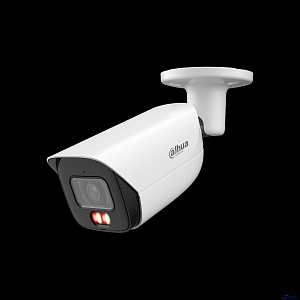 DAHUA DH-IPC-HFW3449EP-S-IL-0360B Уличная цилиндрическая IP-видеокамера 4Мп, 1/2,9” CMOS, объектив 3.6мм, видеоаналитика, микрофон, ИК 50м, LED 50m, IP67, металл