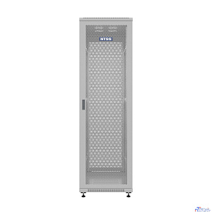 NTSS Шкаф напольный универсальный серверный NTSS R 42U 800х1000мм, 4 профиля 19, двери перфорированная и перфорированная, боковые стенки съемные, регулируемые опоры, разобранный, серый RAL 7035 NTSS-R