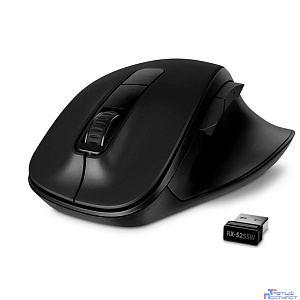 Беспроводная мышь RX-525SW чёрная (бесшумн. кл., 5+1кл. 600-1400DPI, Soft-touch, блист.)