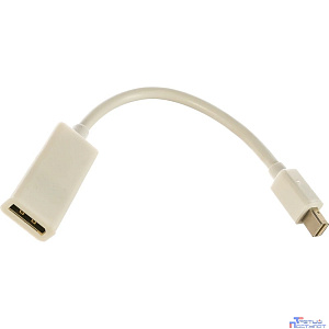 Gembird Переходник miniDisplayPort - DisplayPort,  20M/20F, длина 16см, белый (A-mDPM-DPF-001-W)