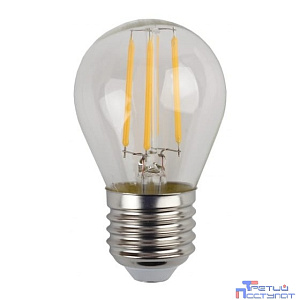 ЭРА Б0047015 F-LED P45-11W-840-E27 Лампа ЭРА (филамент, шар, 11Вт, нейтр, E27)
