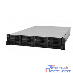 Synology RS3621xs+ (Rack2U) 8C2,1Ghz/8Gb (64)/RAID0,1,10,5,6/up to12HP HDDs SATA(3,5"or2,5")up to 36 with 2xRX1217RP/2xUSB/4GE+2x10GE/2xPCIe/iSCSI/2xIPcam(upto90)/2xRPS/no rail/5YW