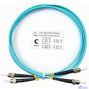 Cabeus FOP-50-ST-ST-1,5m Шнур оптический duplex ST-ST 50/125 mm OM3 1,5м LSZH