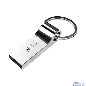 Netac USB Drive 16GB U275 <NT03U275N-016G-20SL>, USB2.0, с кольцом, металлическая