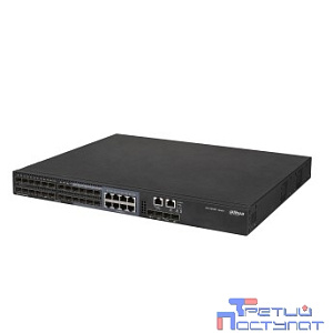 DAHUA DH-S5500-24GF4XF-E 28-портовый управляемый коммутатор, уровень L2+, 16xSFP 1Gb, 8хКомбо SFP/RJ45 1Gb, 4xSFP+ 10Gb, коммутация 336 Гбит/с, MAC-таблица 16К