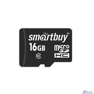 Micro SecureDigital 16GB Smartbuy Class 10 (без адаптеров) LE SB16GBSDCL10-00LE
