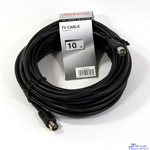 Telecom TTV9555-10M Кабель соединительный антенный 9.5mm, 75Ом,ТВ-М-->ТВ-M, 10m, Telecom (TTV9555-10M)[6926123462430]