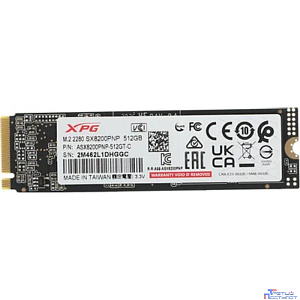 A-DATA SSD 512GB SX8200 Pro ASX8200PNP-512GT-C Gen3x4 with NVMe