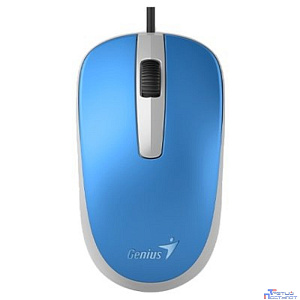 Genius Мышь DX-120 Blue { оптическая, 1000 dpi, 3 кнопки+колесо прокрутки, провод 1,5 м, USB} [31010105103]