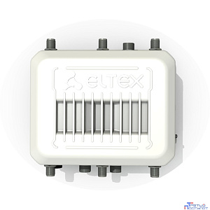 ELTEX WOP-12ac-LR Базовая станция 802.11 ac (5G WiFi), 5GHz; 3 радио интерфейса, каждый с MIMO 2х2; 2 порта 10/100/1000 Base-T, 1 порт 100/1000Base-X(SFP), 6 разъемов N-типа для подключ. вн.антенн