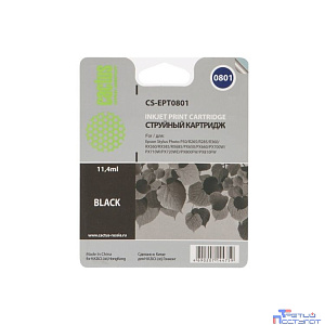 Картридж струйный Cactus CS-EPT0801 черный для Epson Stylus PhotoP50/PX650/PX660/PX700/PX700W/PX710/