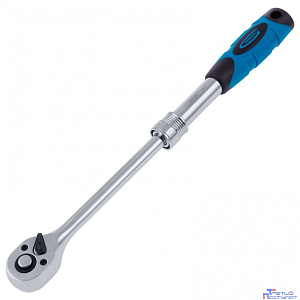 GROSS Ключ телескопический трещоточный 3/8", 215-315 мм, CrV, хромир., 2-х комп. рукоятка [14072]