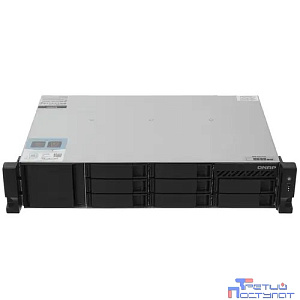 Сетевое хранилище без дисков/ SMB QNAP TS-864eU-8G NAS, 8-tray 3,5"/2,5" w/o HDD, 4-core Intel Celeron N5095 2.0-2.9 GHz, 8GB DDR4 max, 2x2.5GbE LAN, 2U Rackmount, 1x300W PSU.  W/o rail kit RAIL-B02