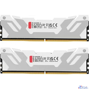 Память оперативная/ Kingston 64GB 6400MT/s DDR5 CL32 DIMM (Kit of 2) FURY Renegade White XMP
