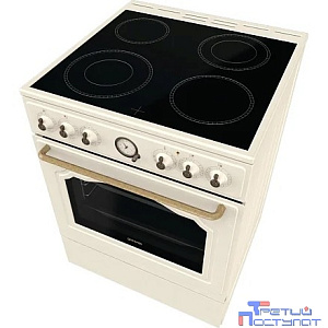 Плита Электрическая Gorenje GECS6B70CLI бежевый стеклокерамика (без крышки)