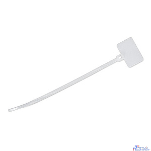 Cabeus GTM-110 Стяжка нейлоновая неоткрывающаяся, безгалогенная (halogen free), 110x2.5мм, с площадкой для маркера (100 шт)