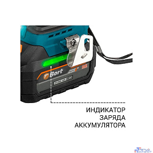Bort ДРЕЛЬ-ШУРУПОВЕРТ АККУМУЛЯТОРНАЯ УДАРНАЯ BAB-21U ( 2X 4А.Ч) [93414837] { 18 В, 4 Ач, аккум. система Makita 18V LXT, Li-lon, 2 Акк }