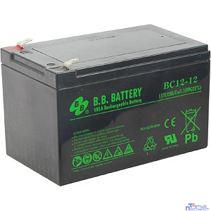 АКБ B.B. Battery BC 12-12 (12V 12Ah ДхШхВ 151x98x98 мм, масса 3,35 кг) клеммы F2