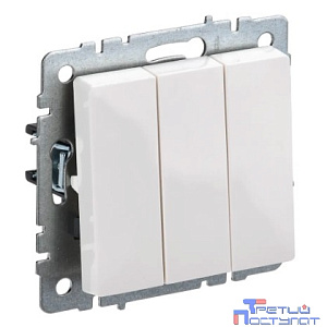 IEK BR-V30-0-10-K01 BRITE Выключ. 3-кл. 10А ВС10-3-0-БрБ бел.