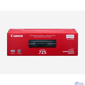 Canon Cartridge 725 3484B005/3484B002 Картридж для LBP 6000/6000B/MF3010, Черный, 1600 стр.