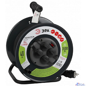 ЭРА Б0046848 Удлинитель силовой RMx-4es-3x1.5-40m-IP44(KG) на м. катушке c/з 4 гн 40м КГ 3х1.5