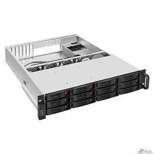 Exegate EX281294RUS Серверный корпус ExeGate Pro 2U550-HS12 <RM 19", высота 2U, глубина 550, БП 1U-500ADS,12xHotSwap, USB>