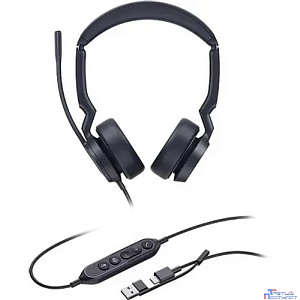 Гарнитура проводная/ Yealink UH44 Dual UC USB-C/A [1308187]