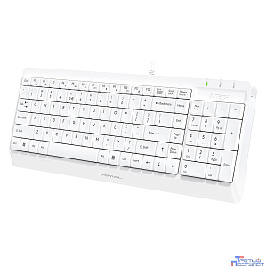 Клавиатура + мышь A4Tech Fstyler F1512 клав:белый мышь:белый USB (F1512 WHITE)