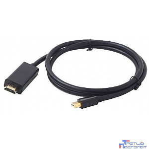 Cablexpert Кабель mDP-HDMI, 20M/19M, 1.8м, черный, позол.разъемы, пакет (CC-mDP-HDMI-6)