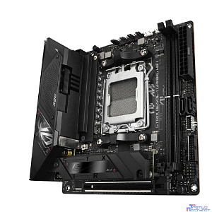 ASUS ROG STRIX B650E-I GAMING WIFI (Socket AM5, mini ITX, 2xDDR5(64GB), HDMI 2.1, 1xPCIe 5.0x16, 1xLAN (2.5GbE), Wi-Fi 6E, BT, 2xSATA 6Gb/s, 2xM.2, 2xType-C, 4xUSB 3.2, 2xUSB 2.0)