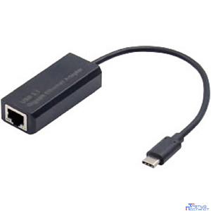 Exegate EX296215RUS Кабель-адаптер ExeGate EXE-732C-45 (USB2.0 Type C --> 1xRJ45 UTP 10Mbps/100Mbps, Realtek Chipset RTL8152B)