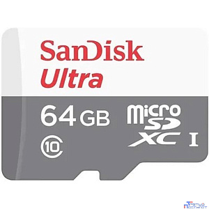 Micro SecureDigital 64Gb SanDisk SDSQUNR-064G-GN3MN Ultra Light w/o adapter