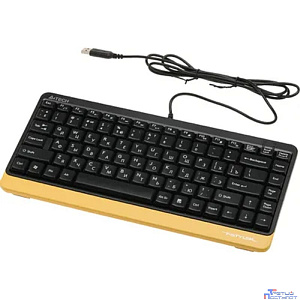 Клавиатура + мышь A4Tech Fstyler F1110 клав:черный/желтый мышь:черный/желтый USB Multimedia