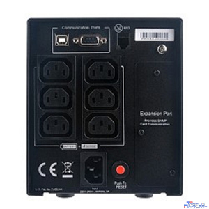 ИБП CyberPower PR750ELCD {Line-Interactive, Tower, 750VA/675W USB/RS-232/EPO/SNMPslot (6 IEC С13), 12В/7 Ач х 2}