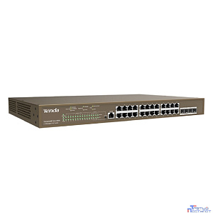 TENDA TEG5328P-24-410W Коммутатор L3 управляемый в стойку PoE  24-Ports 10/100/1000 Base-T + 4-Ports 1000 Base-X SFP (PoE бюджет 370W)