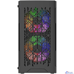 Powercase Mistral Micro D3B ARGB V2, Tempered Glass, 2x 140mm ARGB PWM+1x 120mm ARGB PWM, чёрный, mATX  (CMMDB-A3-V2)