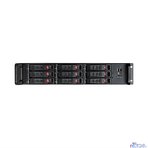 Exegate EX285223RUS Серверный корпус ExeGate Pro 2U650-HS09 <RM 19", высота 2U, глубина 650, БП 2U-500ADS, 9xHotSwap, 2*USB>