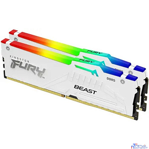 Kingston 64GB 5600MT/s DDR5 CL40 DIMM (Kit of 2) FURY Beast White RGB XMP KF556C40BWAK2-64