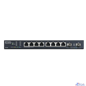 Zyxel NebulaFlex XMG1915-10E Коммутатор/ Multigigabit Smart L3 Lite switch, 8xRJ-45: 1/2.5G, 2xSFP+, silent (no fan)
