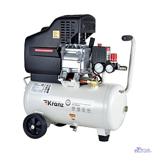 Kranz (KR-16-1151) Компрессор воздушный KR-1500/24, 1500Вт, 230 л/мин, 24л