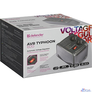 Defender Акция!!! Стабилизатор напряжения AVR Typhoon 600 200 Вт, 2 розетки [99032]