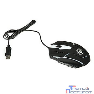 Мышь MGK-05U Dialog Gan-Kata - игровая, 4 кнопки + ролик прокрутки, USB, черная