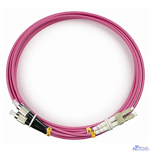 Cabeus FOP-50-OM4-LC-FC-2m Шнур оптический duplex LC-FC 50/125 mm OM4 2м LSZH