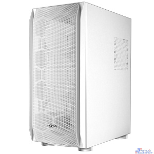 Ginzzu GL185 White боковая дверца закаленное стекло на петлях на магнитах