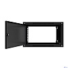 NTSS Шкаф настенный телекоммуникационный NTSS WS 9U 600х600х500мм, 2 профиля 19, дверь сплошная металл, боковые стенки съемные, разобранный, черный RAL 9005 NTSS-WSP9U6060FD-BL