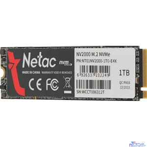 SSD Netac NV2000 PCIe 3 x4 M.2 2280 NVMe 3D NAND SSD 1TB NT01NV2000-1T0-E4X